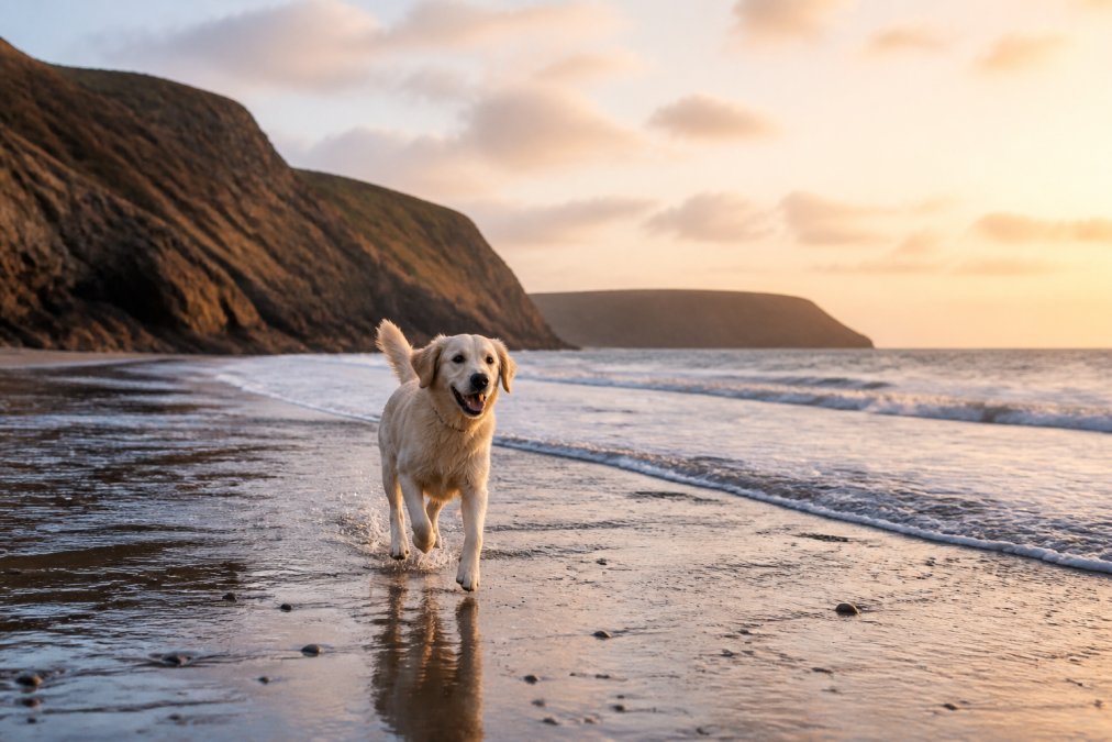 Professional illustration showing South Hams for dog friendly cottage breaks south hams