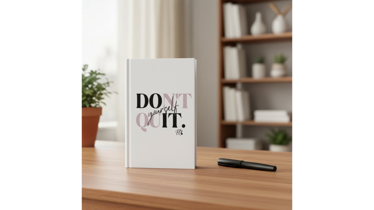 Don’t Quit Yourself Hardcover Journal