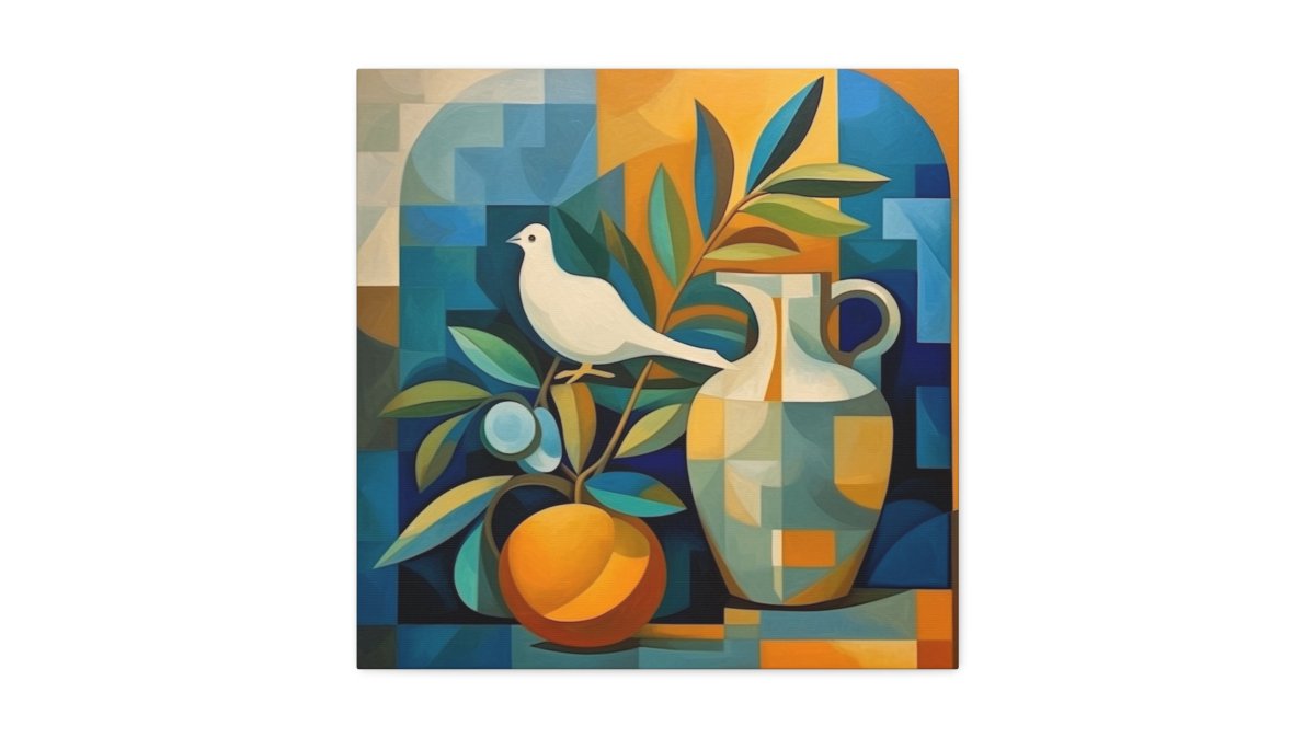 Dove and Olive Branch Canvas Gallery Wraps