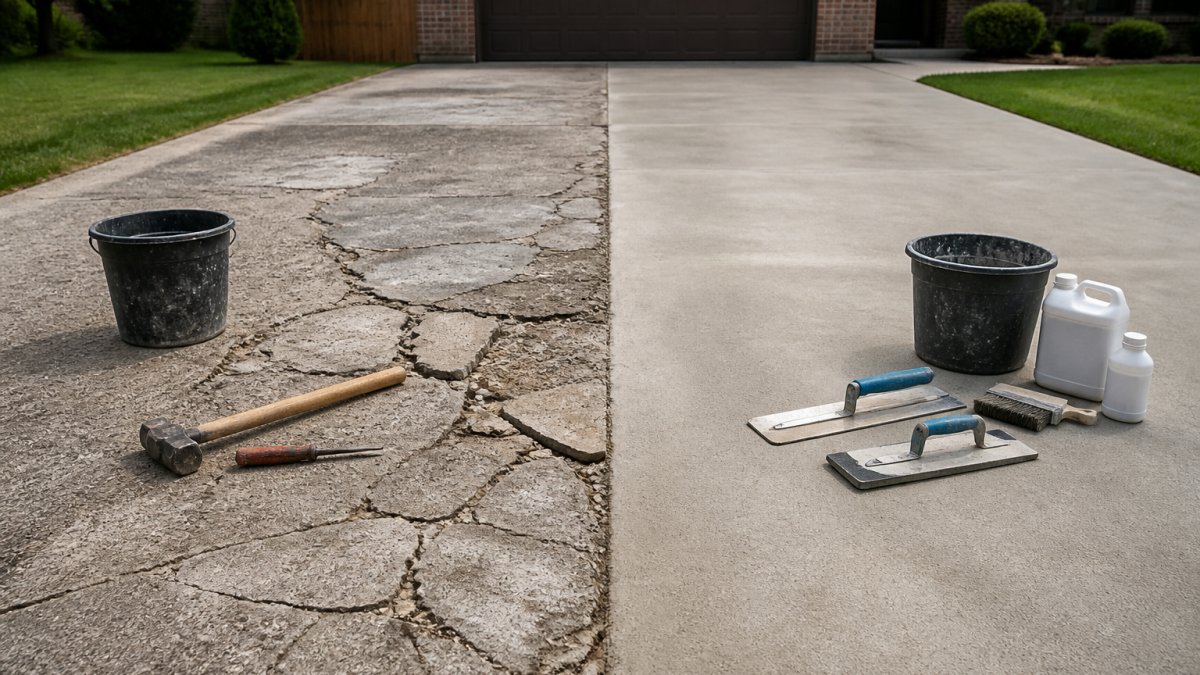 Driveway Repair vs Replacement Cost Comparison Guide