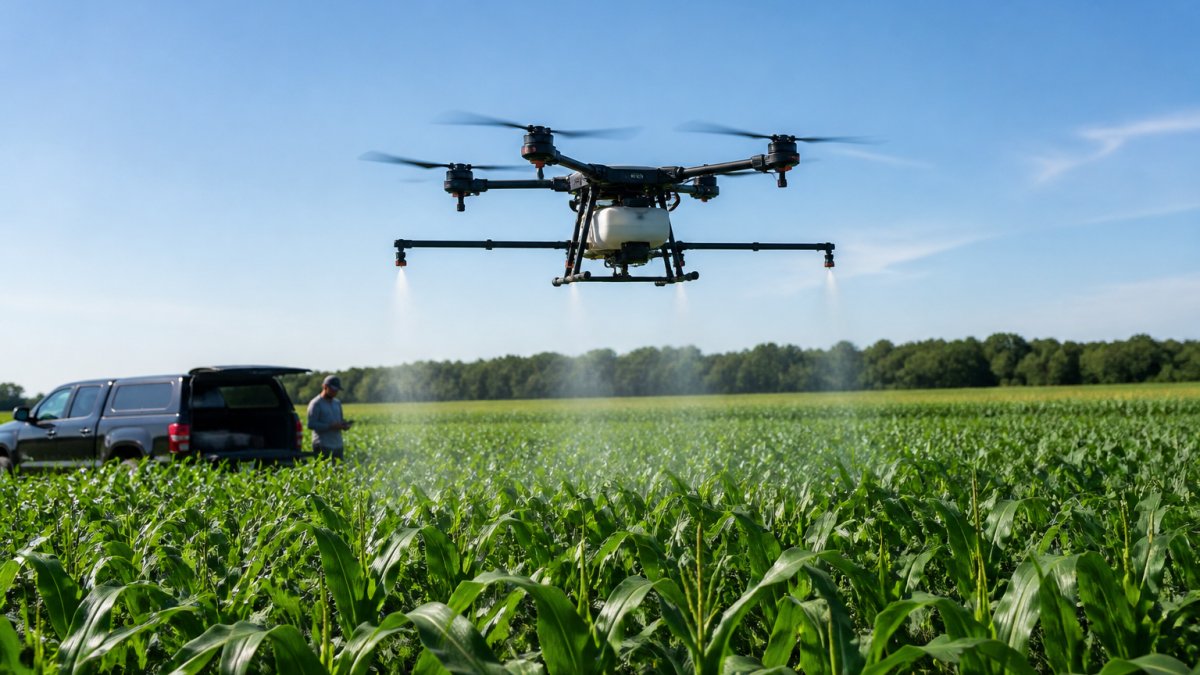 Drone Precision Spraying Benefits for Corn