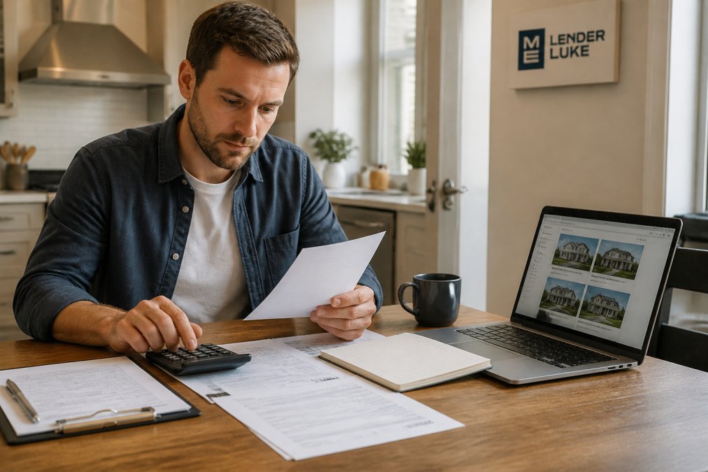 Infographic showing the calculation process for dscr loan requirements using rental income and property data.