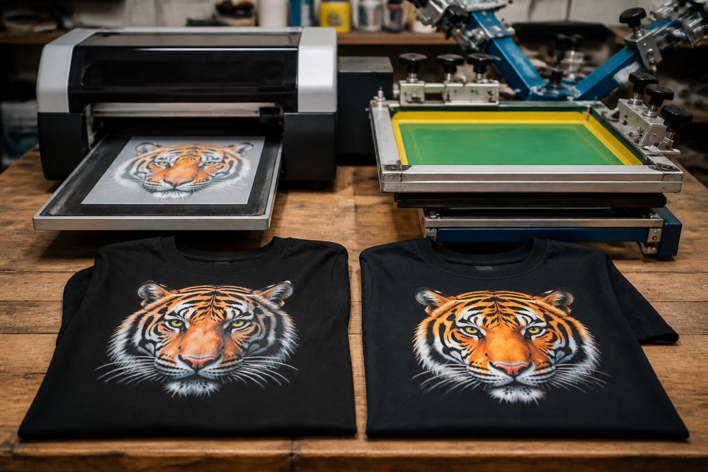 DTF vs Screen Printing for Logos: 2026 Guide