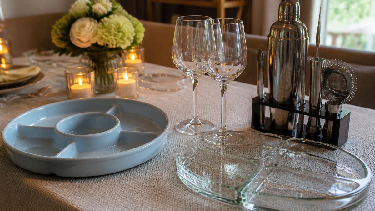 Comparison chart showcasing the durability and features of various hosting materials for home entertaining