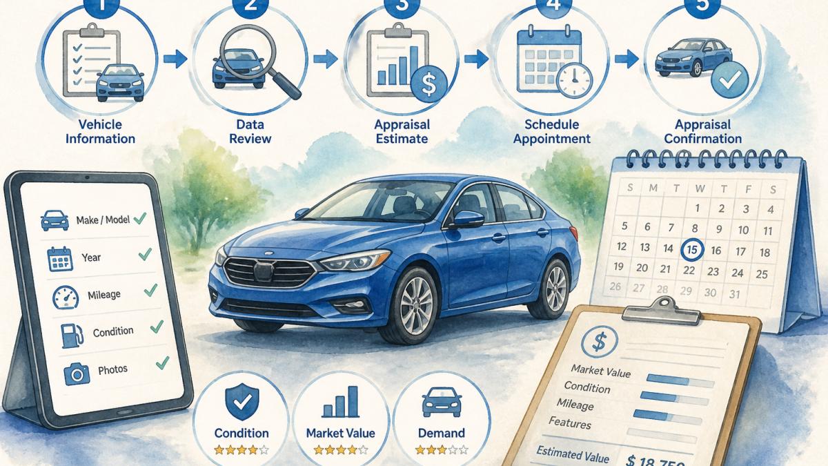 Easy Access to Vehicle Information and Appraisal Scheduling