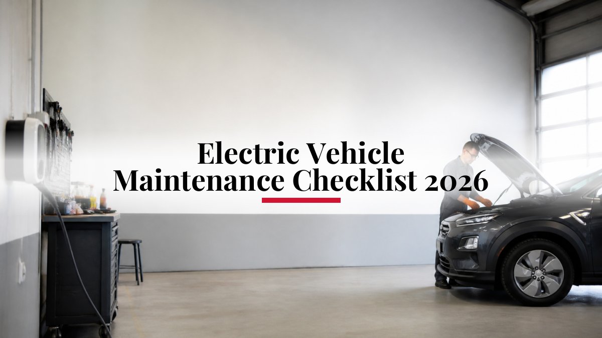 Electric Vehicle Maintenance Checklist 2026