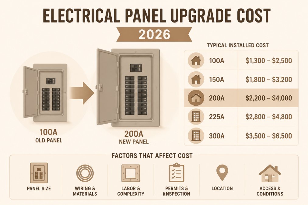 Electrical Panel Upgrade Cost 2026: Pricing Guide