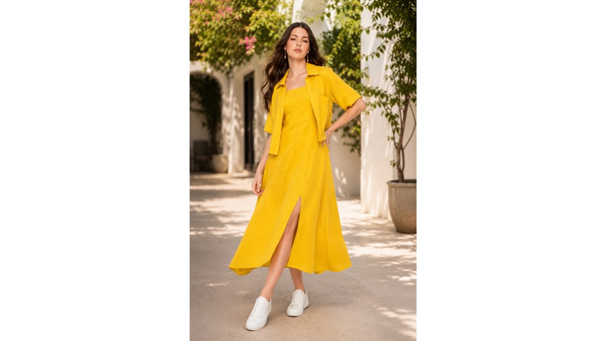 Elizabeth Scott Melina Dress in Tuscan Sun