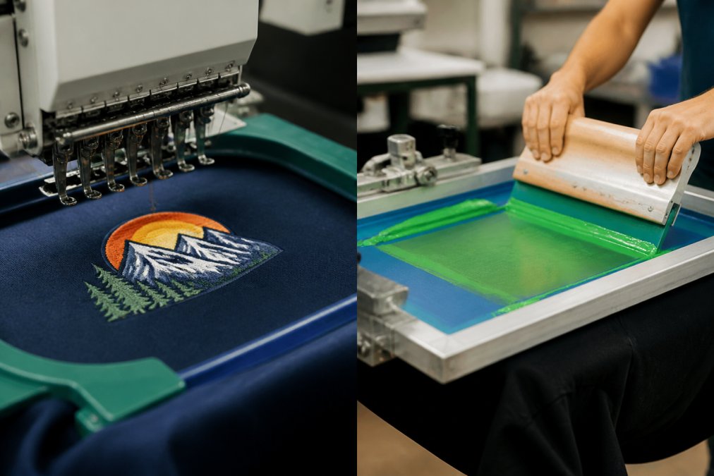 Embroidery vs Screen Printing: Choose the Right Method