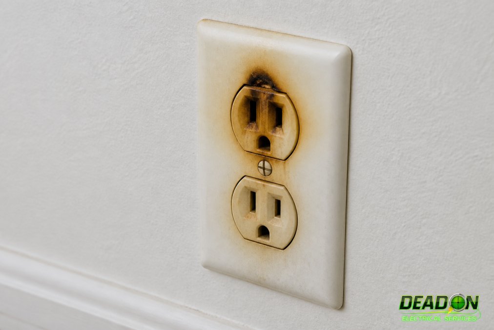 Professional illustration showing emergency electrical services