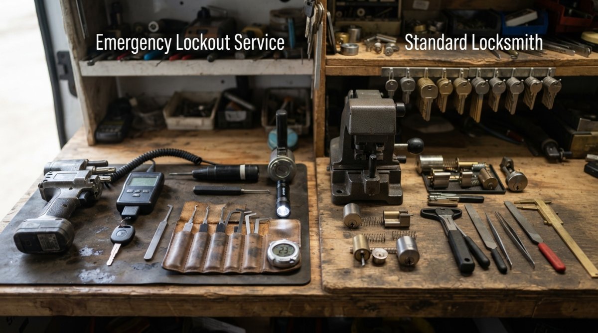 Emergency Lockout Service vs Standard Locksmith