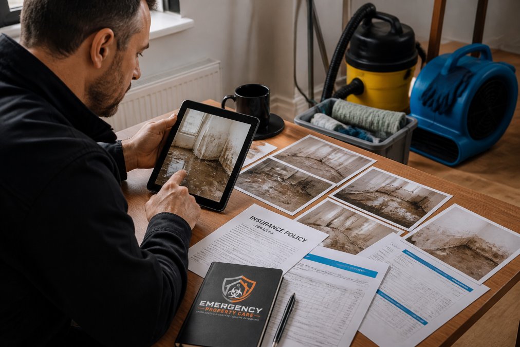 Step-by-step visual guide for emergency restoration services for landlords