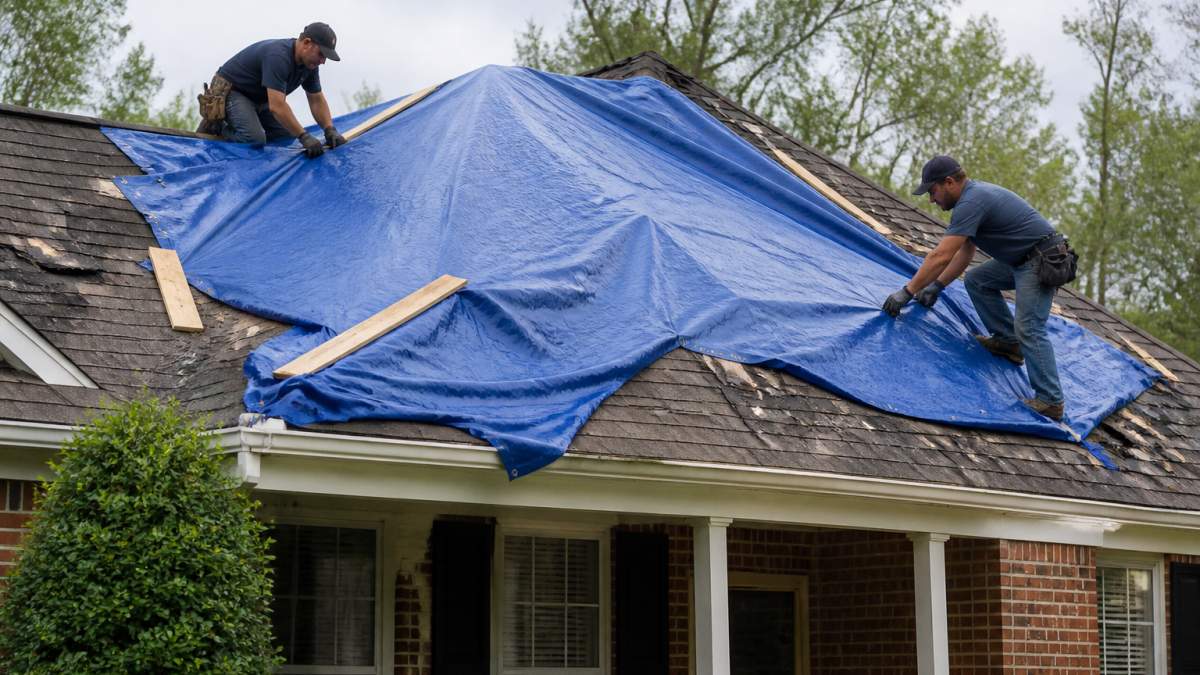 Emergency Roof Tarping Tips After Storm Damage