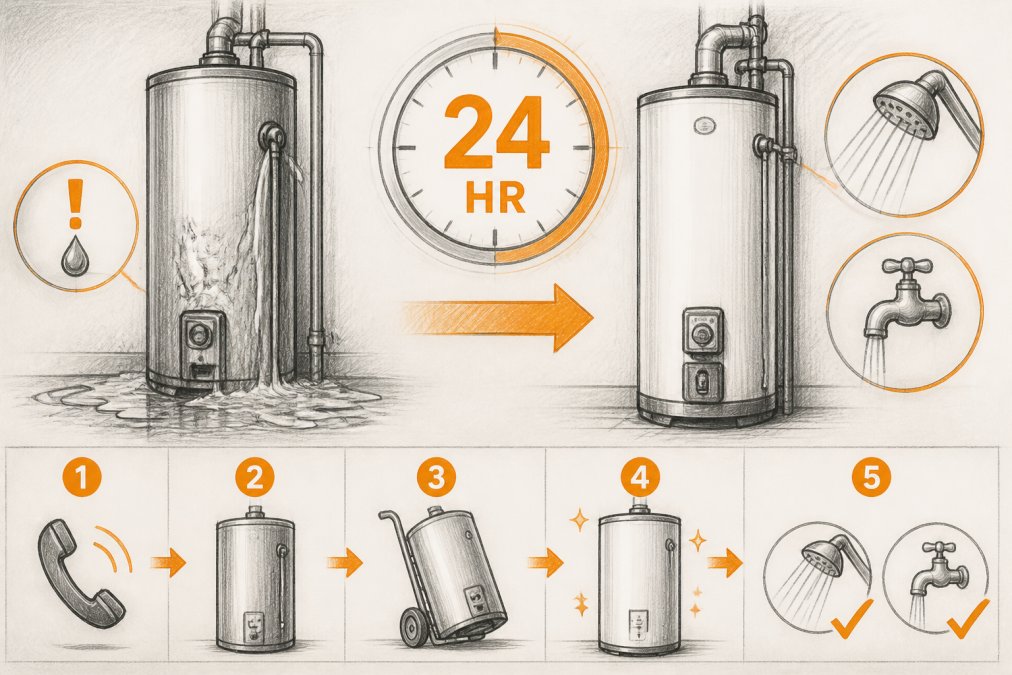 Emergency Water Heater Replacement Same Day