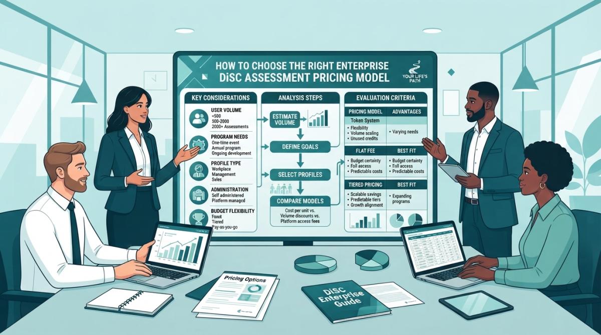 Step-by-step visual guide for disc assessment pricing models