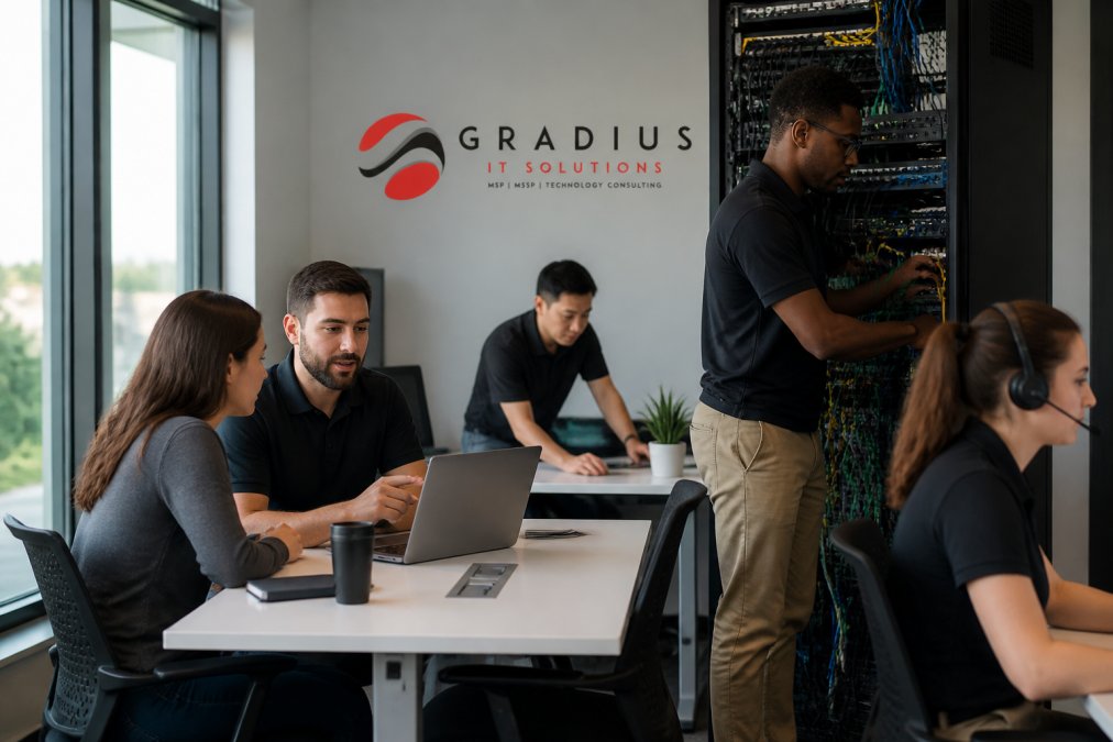 Enterprise-Grade IT for Small Business: A Practical Guide 1 Flowchart comparing internal staff versus managed enterprise grade IT for small business support models
