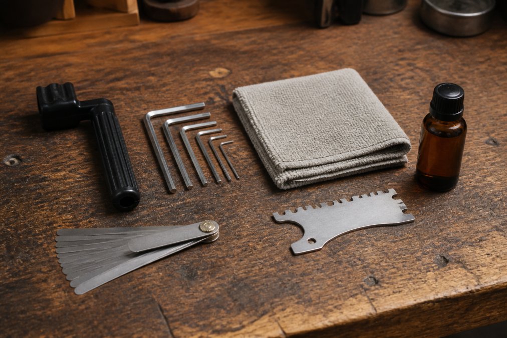 Software tools interface for Flat for guitar maintenance tools