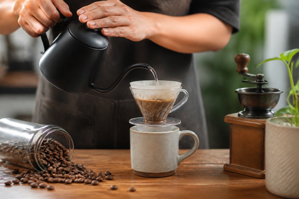 Professional illustration showing Close for ethical coffee alternatives