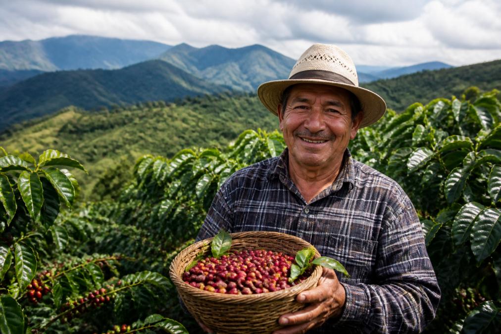 Professional illustration showing Coffee for ethical coffee alternatives