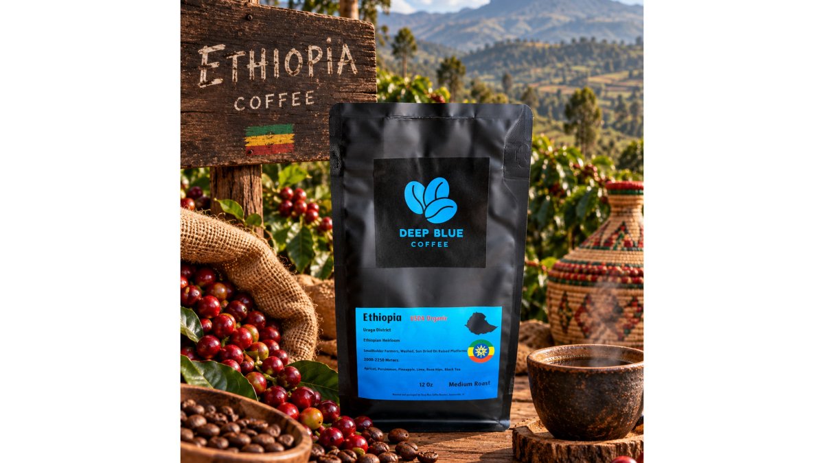 Ethiopia USDA Organic Coffee Light Roast (12 oz)