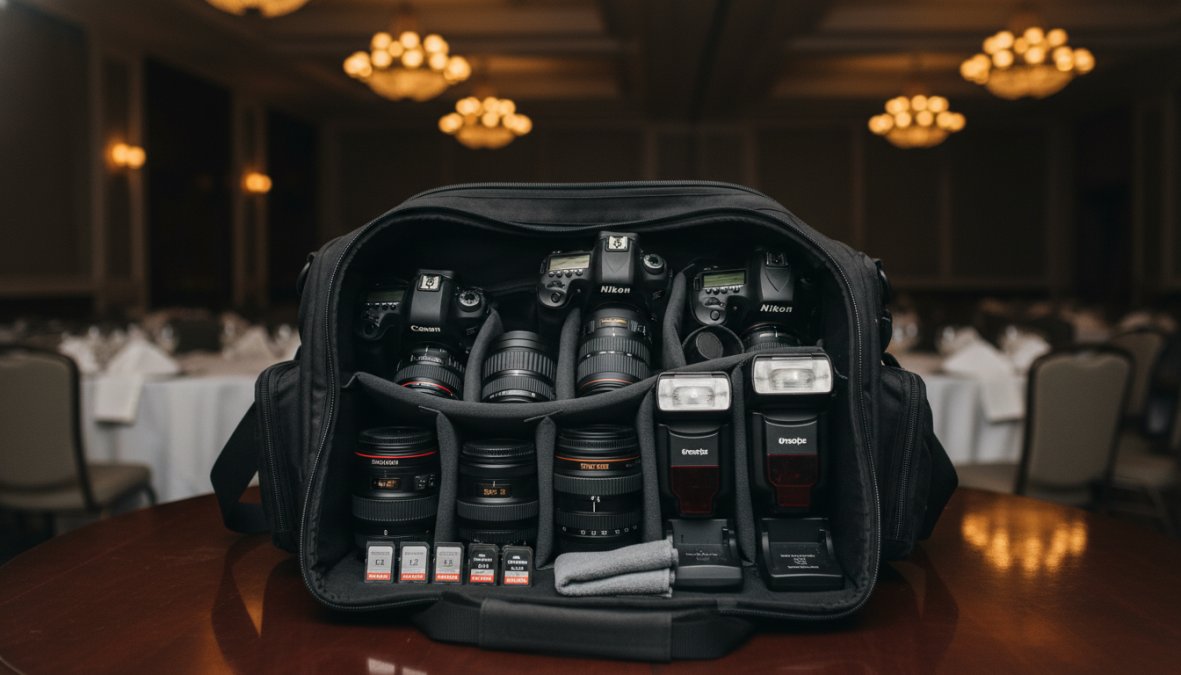 Professional illustration showing event photography
