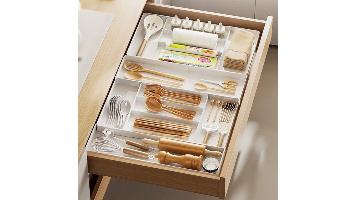 Expandable Drawer Organizer – Adjustable Cutlery Tray for Spoons & Forks