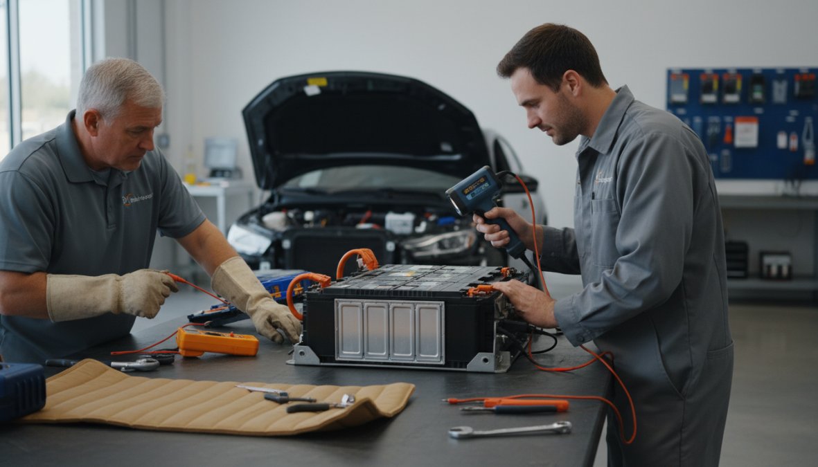 Professional illustration showing A Level for expert ev technical support services