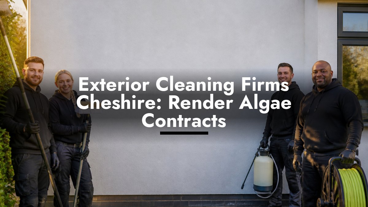 Exterior Cleaning Firms Cheshire: Render Algae Contracts