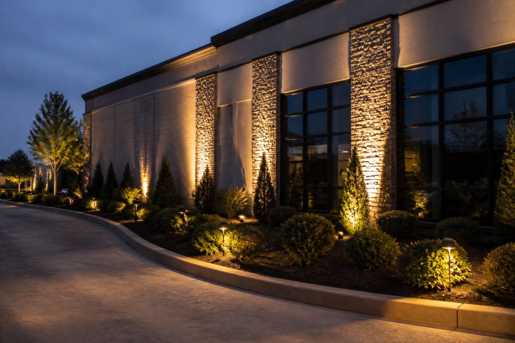 Exterior Lighting for Business Brand Visibility