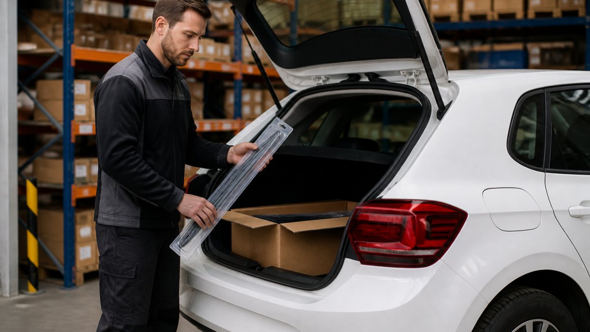 Professional demonstrating fast delivery car service parts UK technique in modern clinical setting with natural lighting