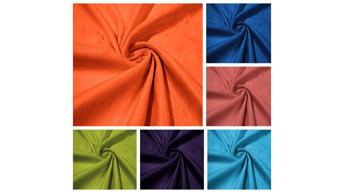 Faux Suede Polyester Fabric 58" Wide| New Creations Fabric & Foam Inc.
