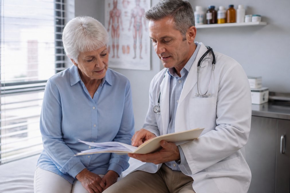 Professional illustration showing Senior for independent medicare broker