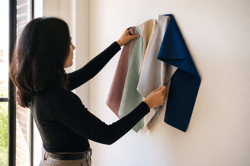Step-by-step visual guide for custom pipe and drape colors