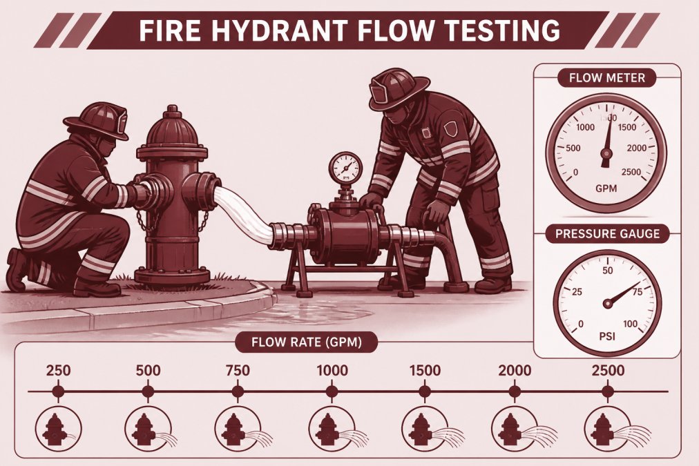 Professional illustration showing fire hydrant colors
