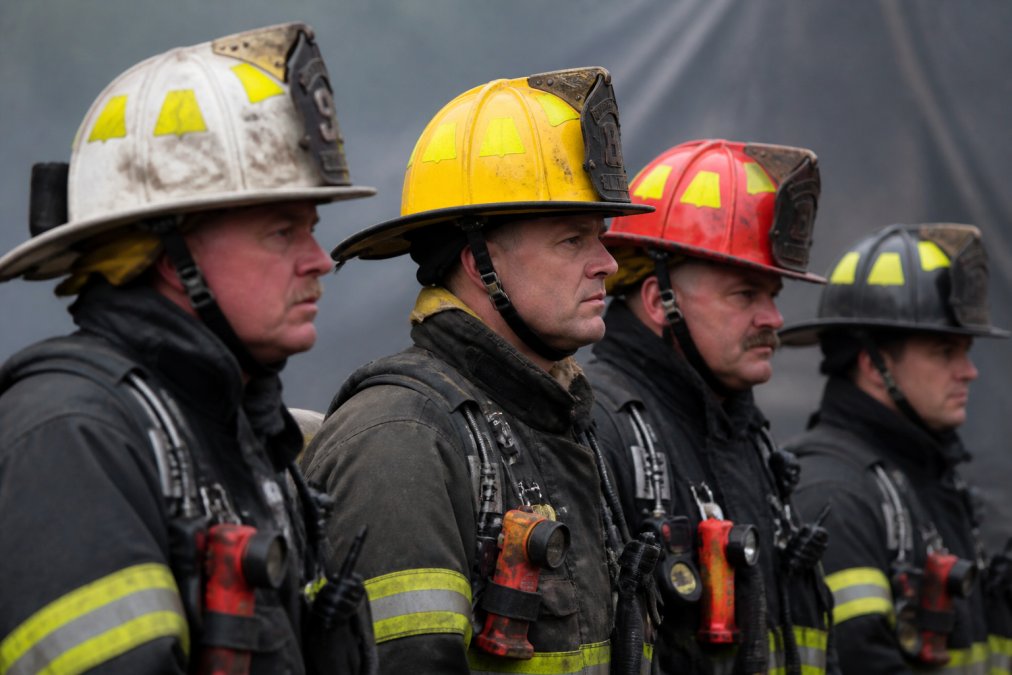 Professional illustration showing Close, PPE for helmet color codes