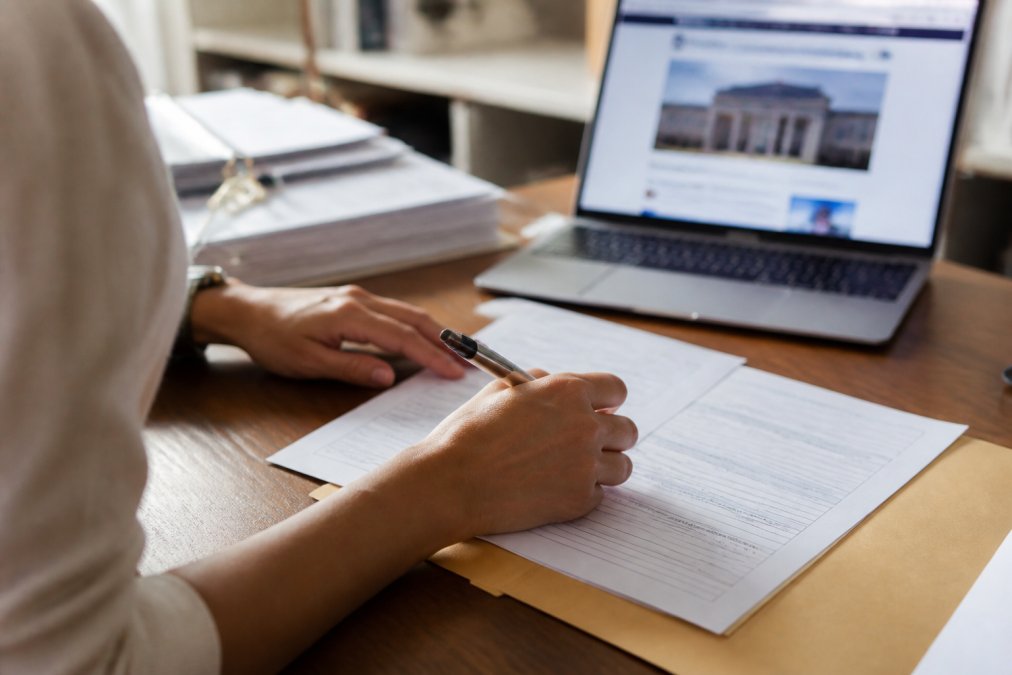 Step-by-step visual guide for government and person's and hands concepts for first home buyer grants