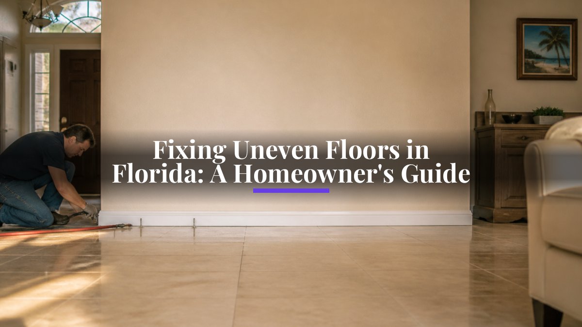 Fixing Uneven Floors in Florida: A Homeowner's Guide