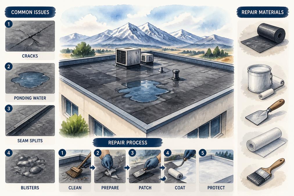 Flat Roof Repair in Wyoming: A Complete Guide