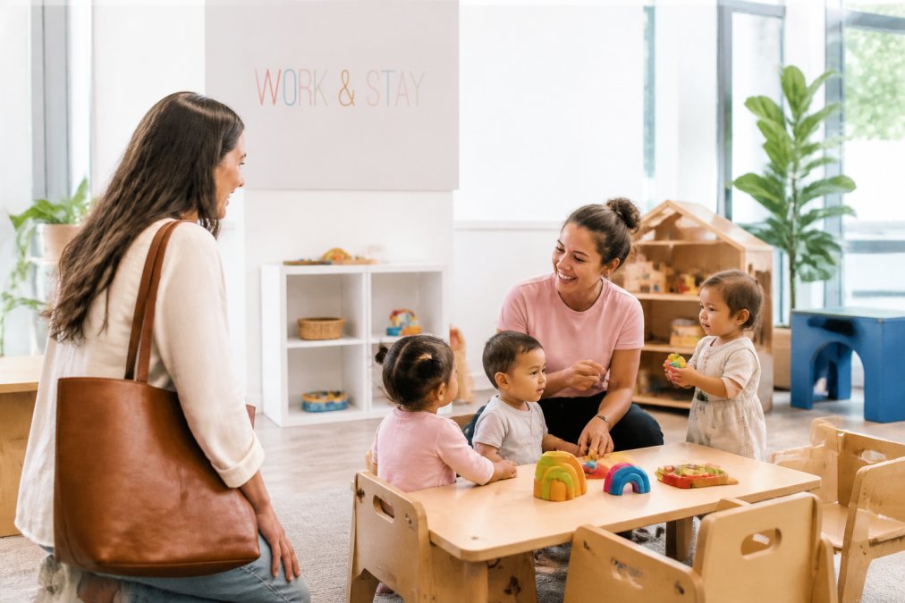 Step-by-step visual guide for Parent for flexible drop-in childcare