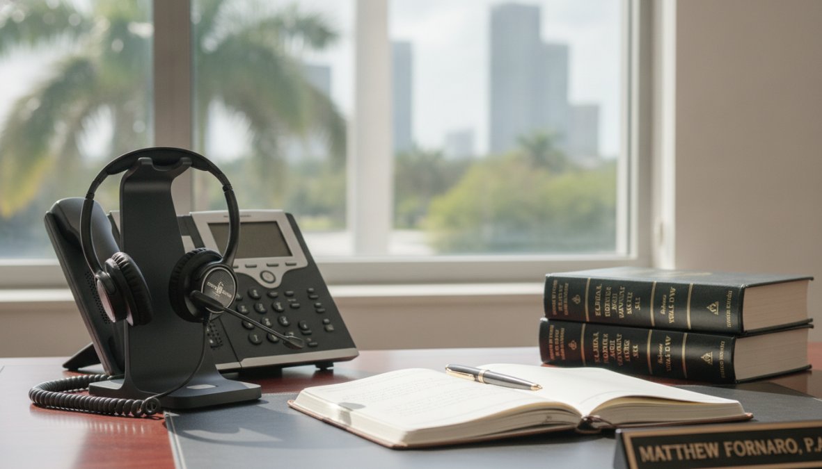 Professional illustration showing business and professional and office concepts for florida call recording law