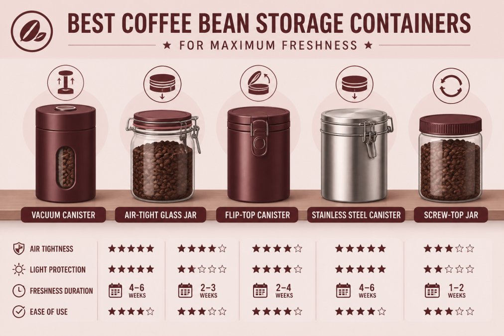 Professional illustration showing coffee alternatives fresher