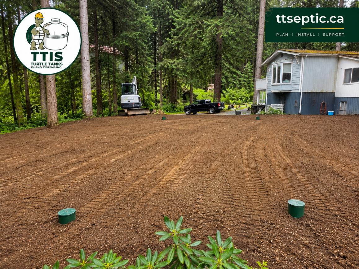 Freshly Graded Septic Restoration Site