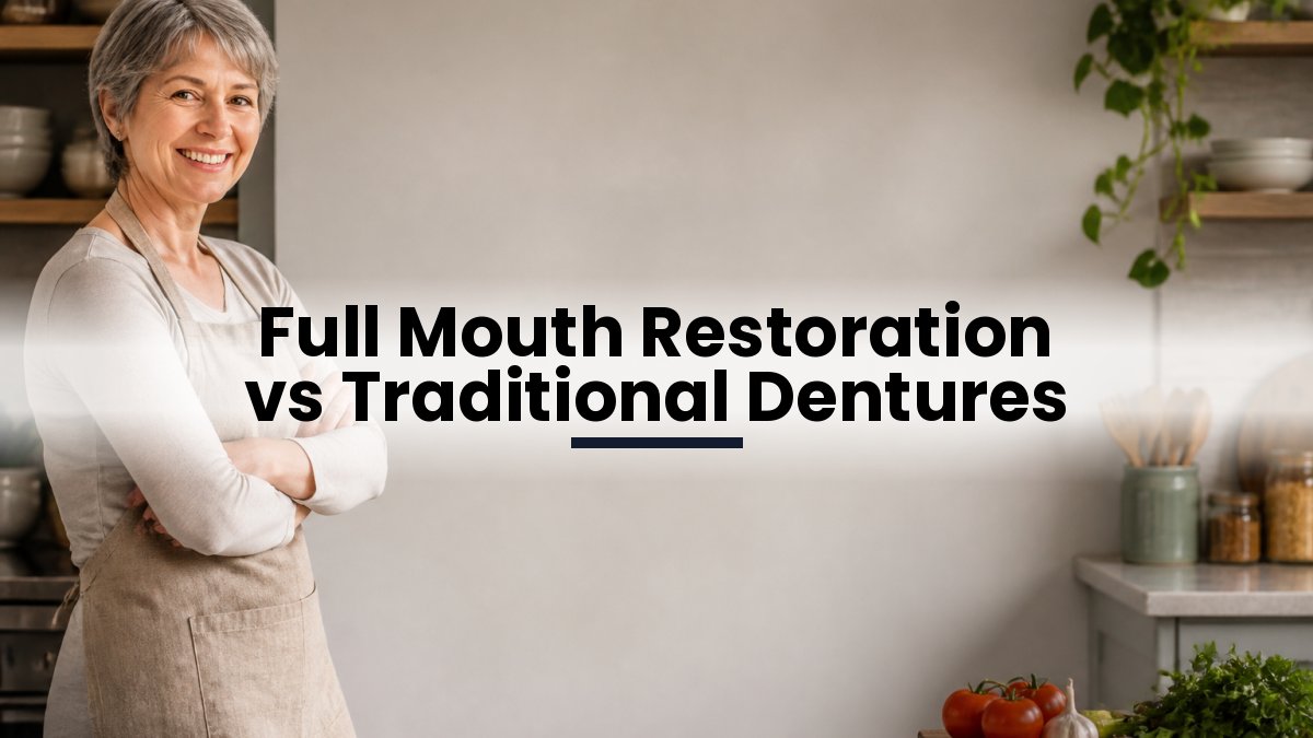 Full Mouth Restoration vs Traditional Dentures