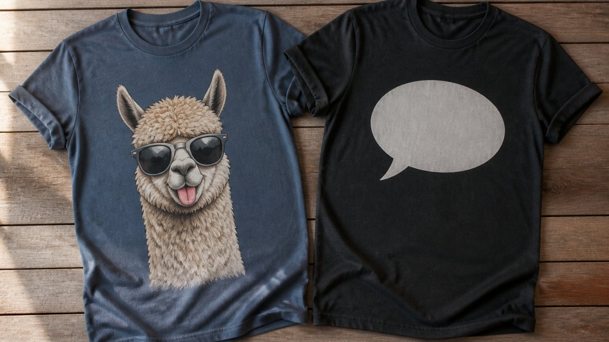 Funny Animal Designs vs Sarcastic Text T-Shirts