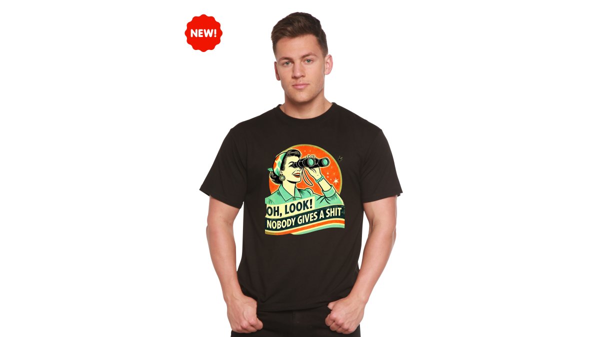 Funny Retro Woman Unisex Bamboo/Cotton Graphic T-Shirt