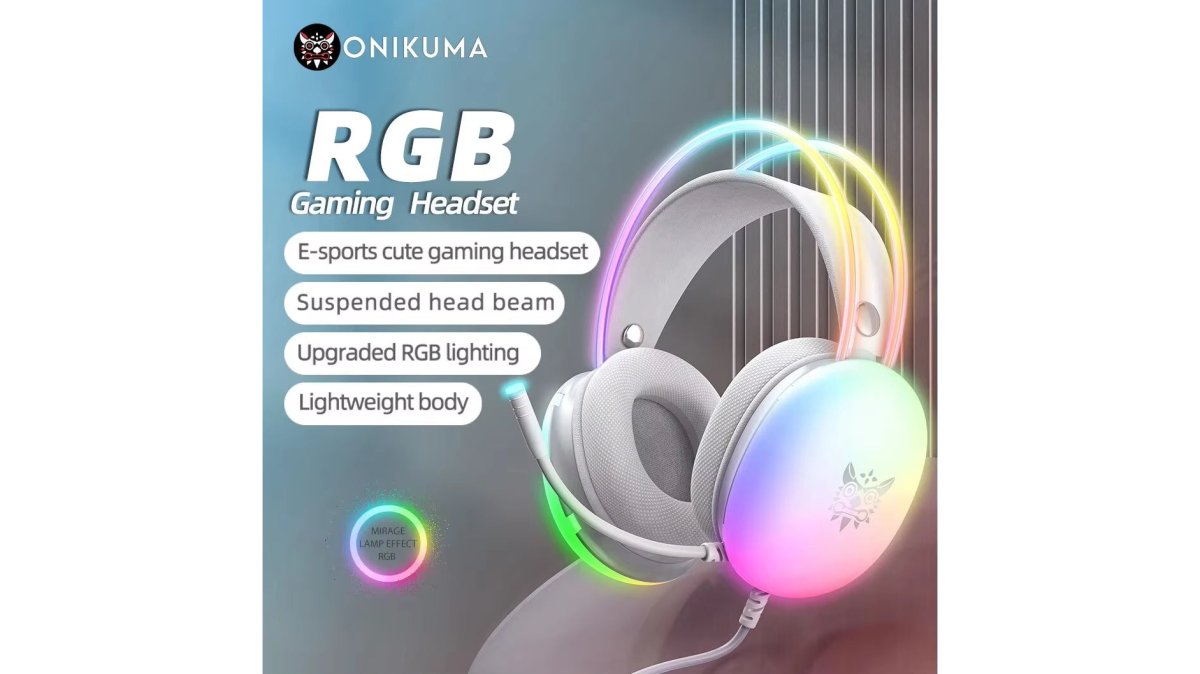 Gaming Headset Esports Package New FULL RGB Light Design Headphones with Mic Headphone for PC Gamer