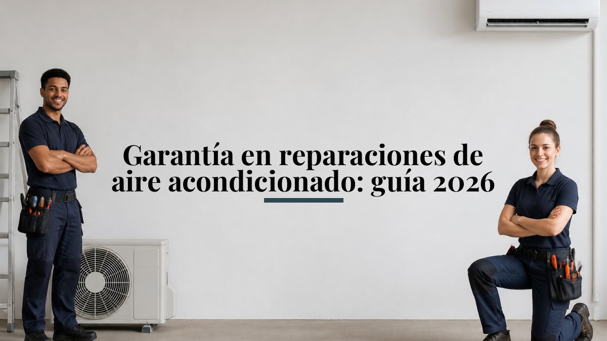 Garantía en reparaciones de aire acondicionado: guía 2026