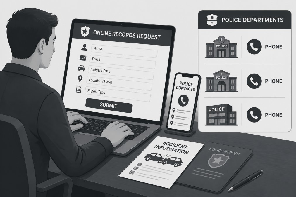 Step-by-step visual guide for accident report outside Georgia