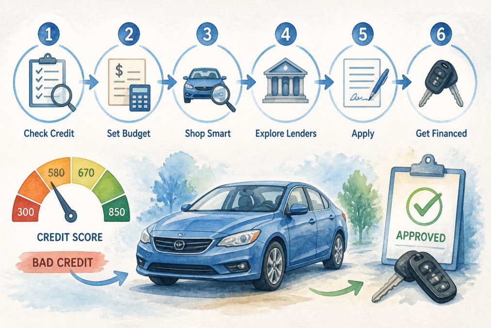 Getting Auto Financing With Bad Credit: A Step-by-Step Guide