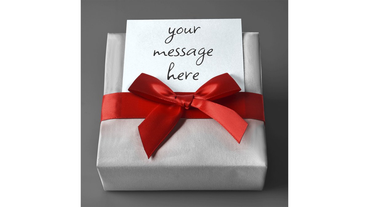Gift Wrap with Personalized Message